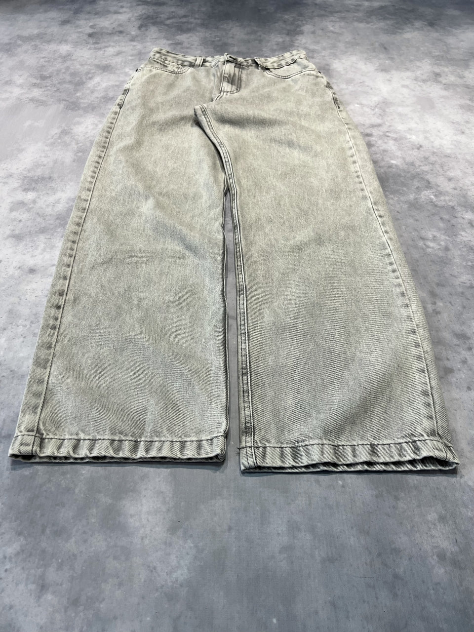 CALÇA JEANS BAGGY "CLEAN GREY" - 6081
