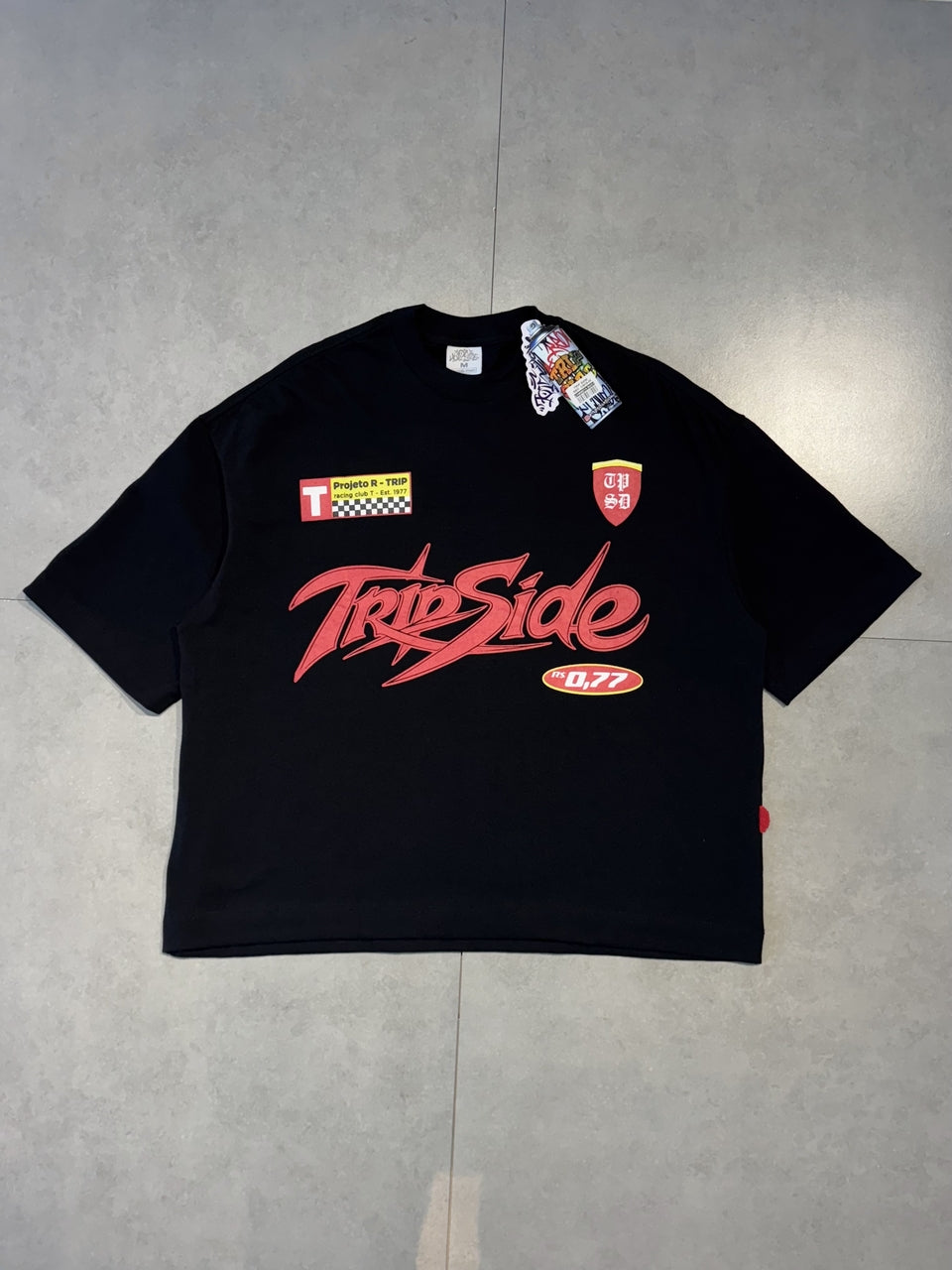 CAMISETA BOXY TRIPSIDE "START 77"