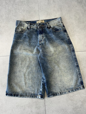 BERMUDA JEANS JORTS "BLUE FUSION" - 400