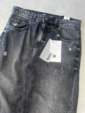 CALÇA JEANS BAGGY "BLACK STONE" - 7584