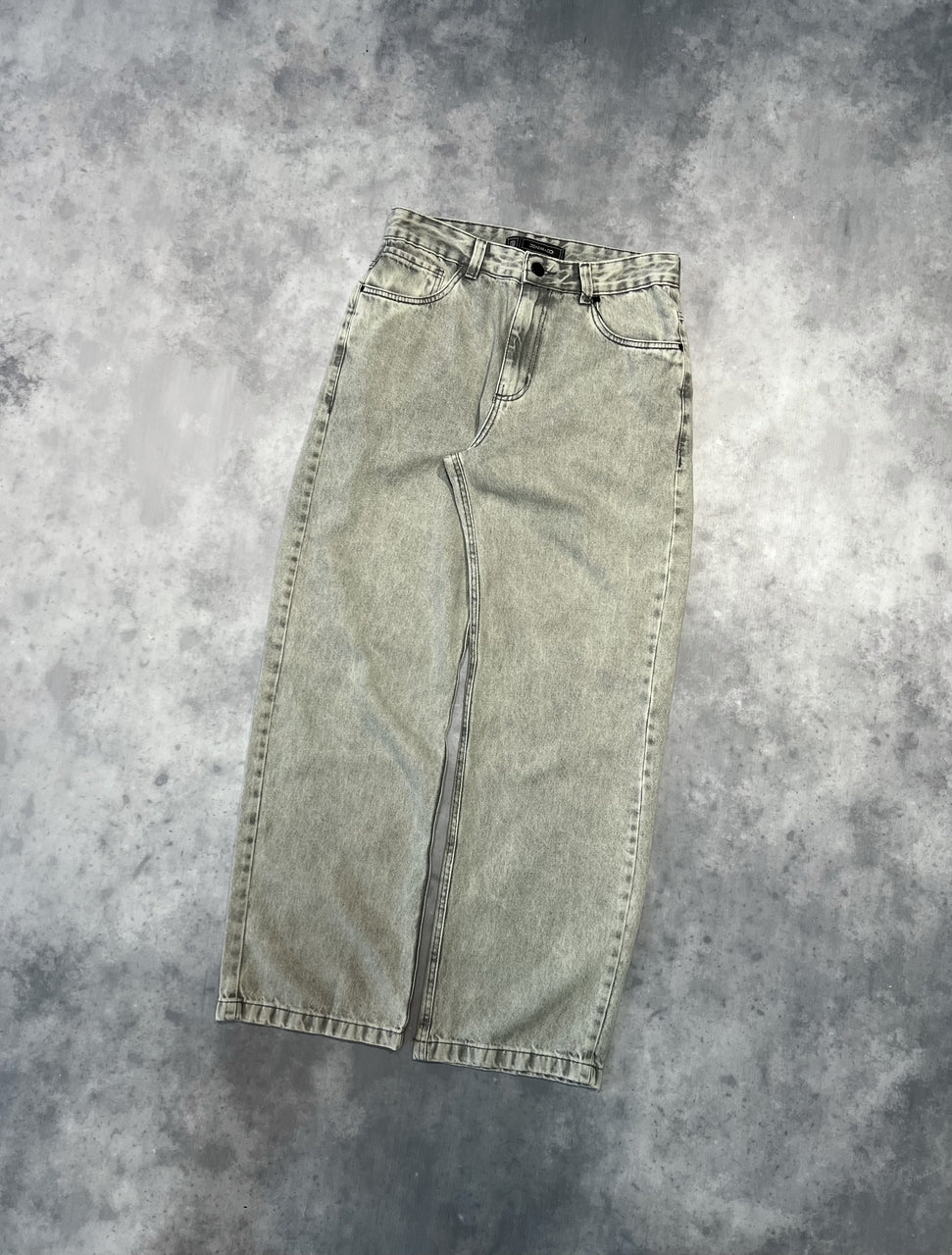 CALÇA JEANS BAGGY "CLEAN GREY" - 6081