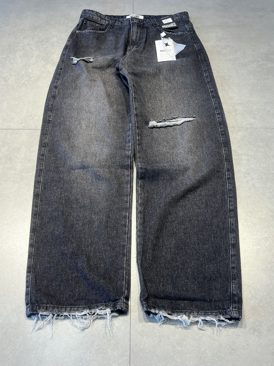 CALÇA JEANS BAGGY "DARK HOLES" - 7587