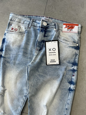 CALÇA JEANS SKINNY "LIGHT BLUE"