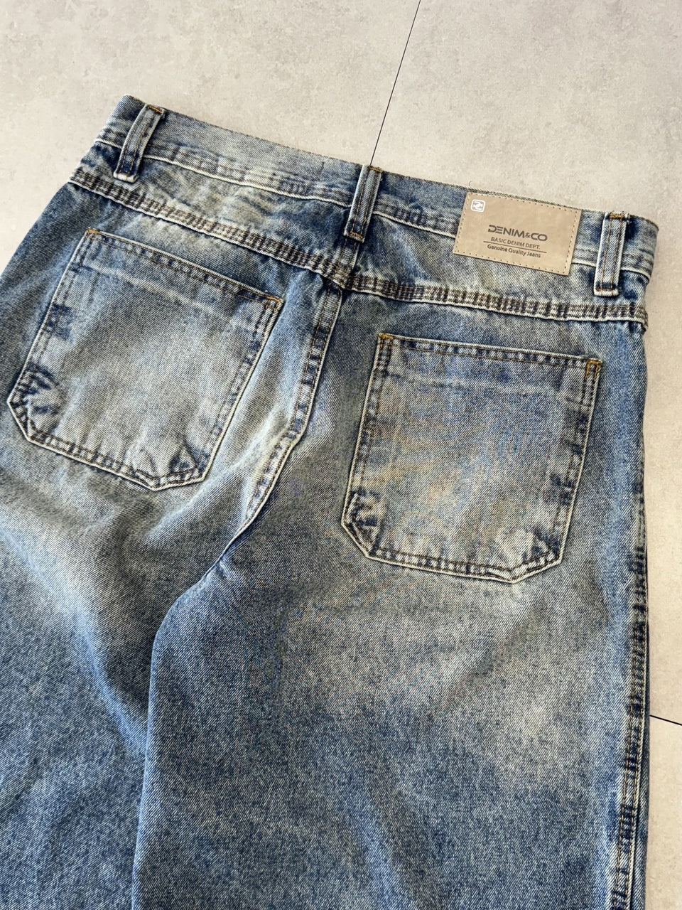 BERMUDA JEANS JORTS "BLUE FUSION" - 400