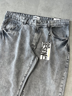 CALÇA JEANS RETA "LIGHT GREY" - 7579