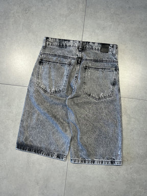 BERMUDA JEANS JORTS "GREY STONE" - 9060