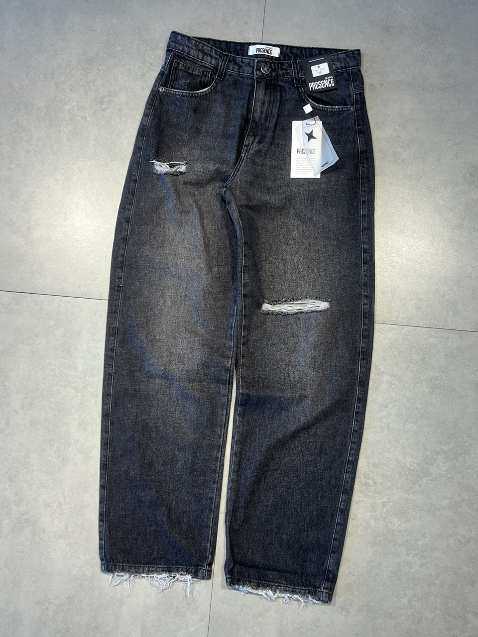 CALÇA JEANS BAGGY "DARK HOLES" - 7587