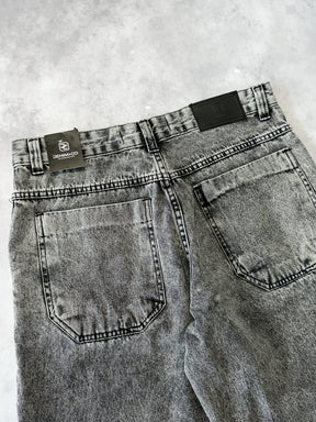 BERMUDA JEANS JORTS "DARK GREY" - 3073
