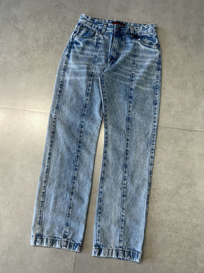 CALÇA JEANS RETA "LINES"