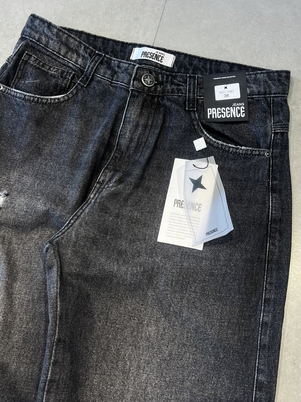 CALÇA JEANS BAGGY "DARK HOLES" - 7587