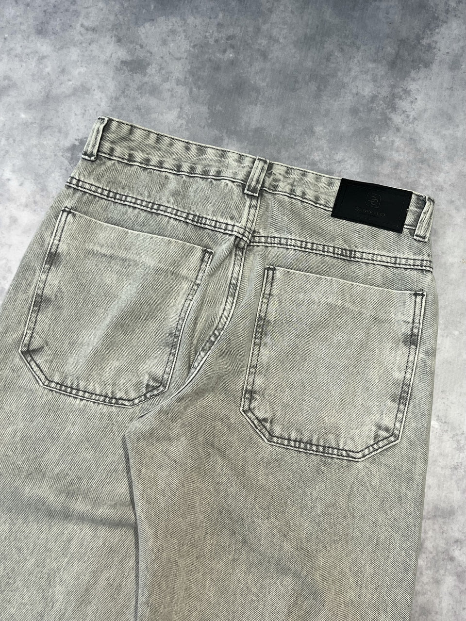 CALÇA JEANS BAGGY "CLEAN GREY" - 6081