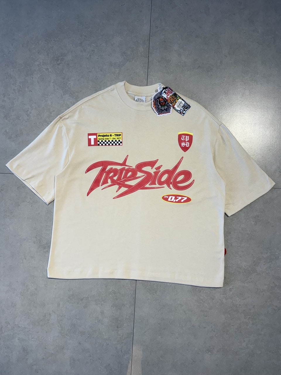 CAMISETA BOXY  TRIPSIDE "START 77"
