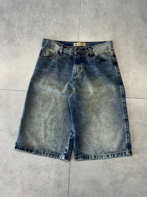 BERMUDA JEANS JORTS "BLUE FUSION" - 400